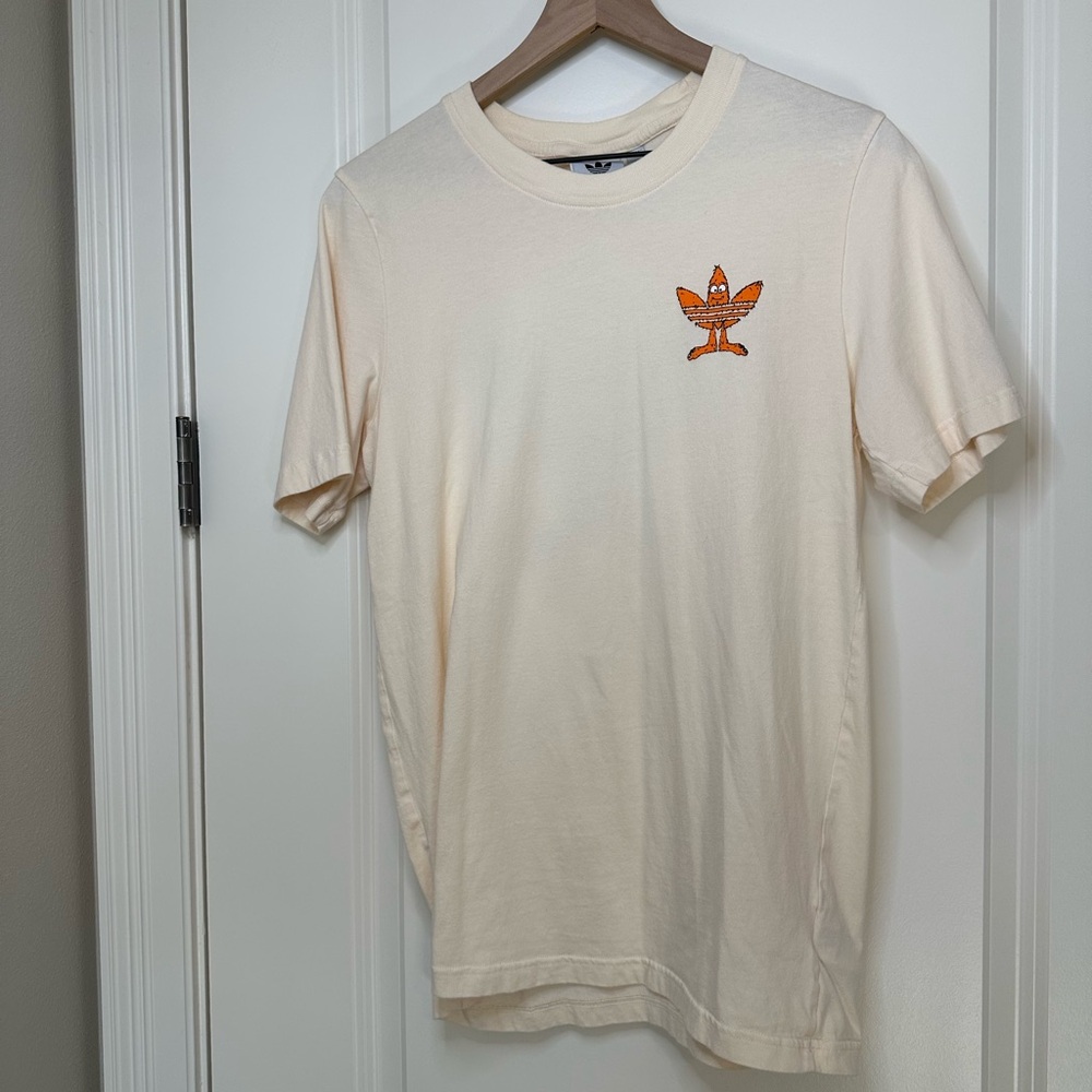 Adidas Cream T-Shirt for Men